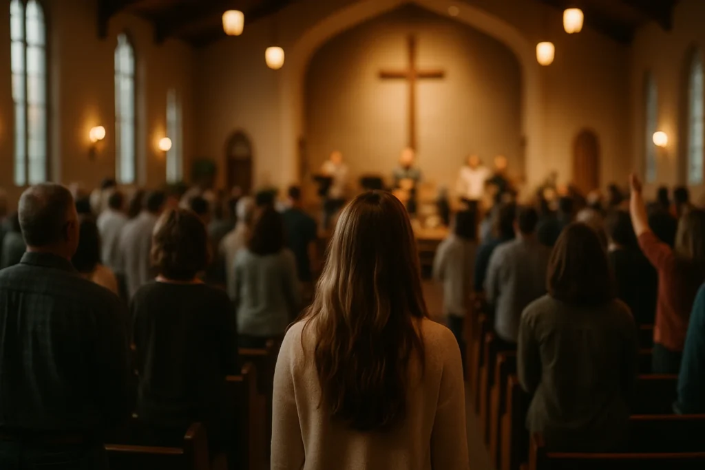 Warm church community gathering for Salt Life Revival Church About Us page.