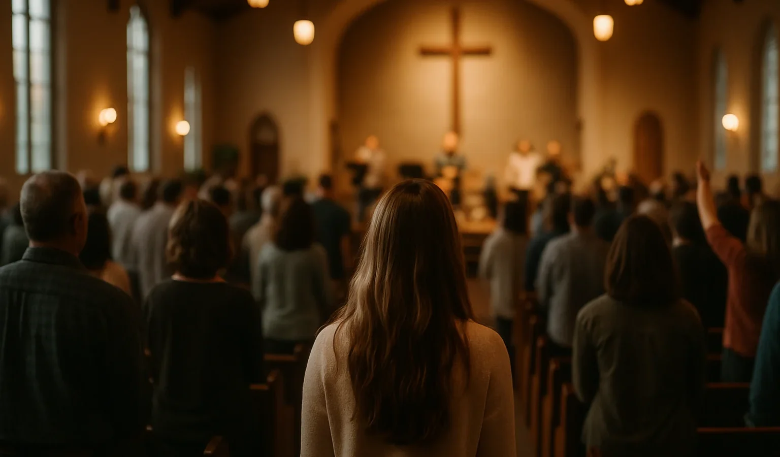 Warm church community gathering for Salt Life Revival Church About Us page.