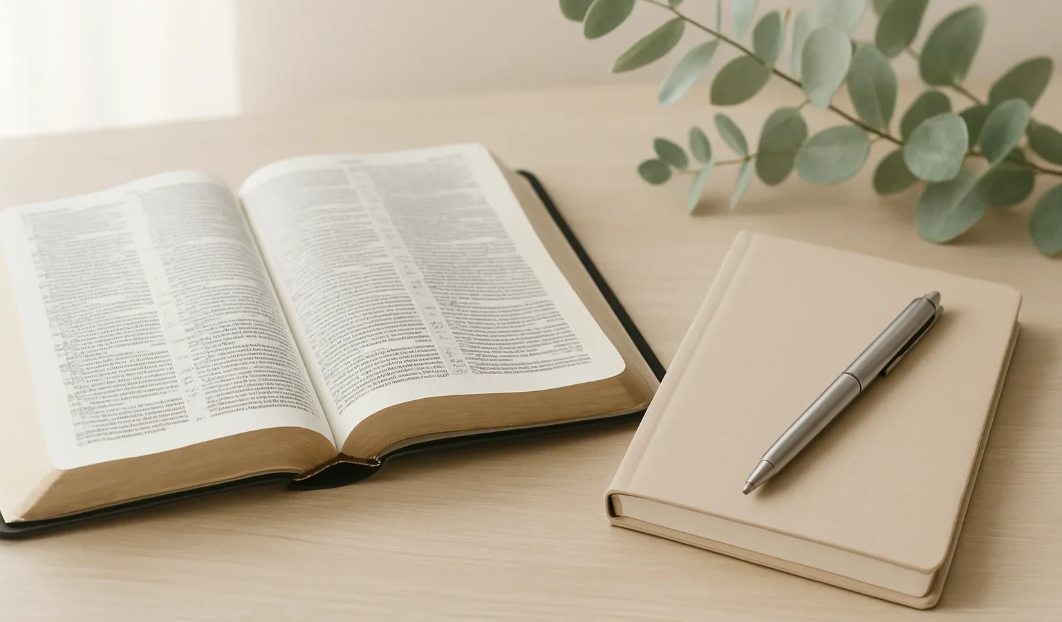 Open Bible and journal for Salt Life Revival Church news and Christian living articles.