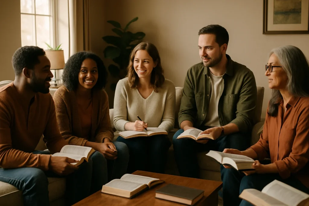 Small group Bible study circle for Salt Life Revival Church small groups page.